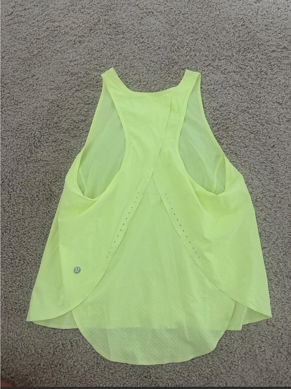 NWOTlululemon athletica Neon Yellow Layered Racerback Tank